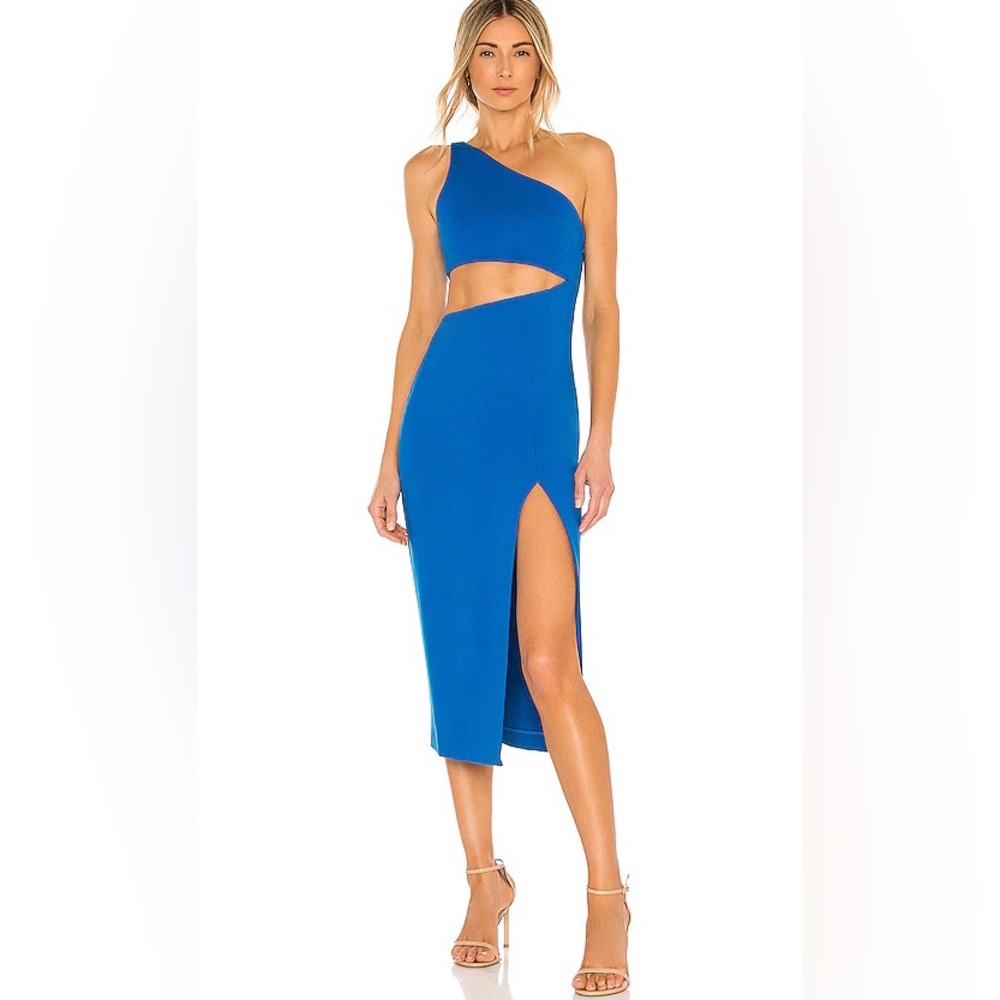 NBD Revolve - Kody Cutout Midi Dress in Blueberry